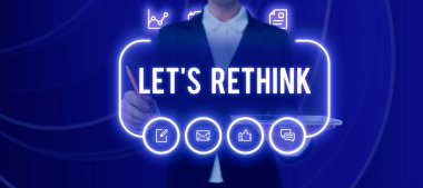 El yazısı tabelası İş Fikrini Yeniden Düşünüp Yeniden Değerlendirelim