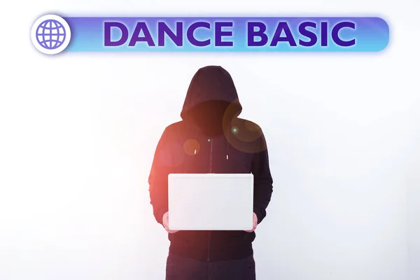 Writing Displaying Text Dance Basic Conceptual Photo Activity Utilizes Body — Fotografia de Stock
