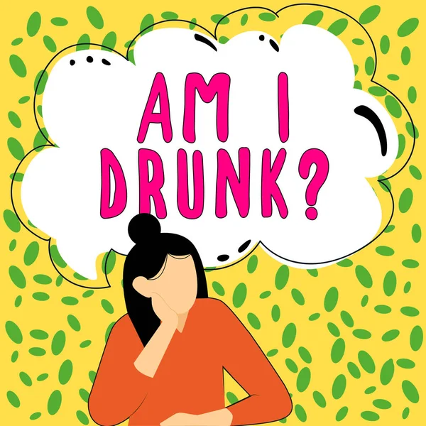 Alkol Seviyemin Yüksek Bağımlılık Alkolizmi Olduğu Şüphesiyle Yazılmış Sarhoş Muyum — Stok fotoğraf