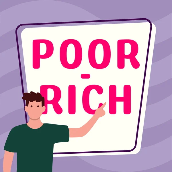 Skriva Visa Text Dålig Rich Affärsstrategi Som Saknar Ett Tillräckligt — Stockfoto