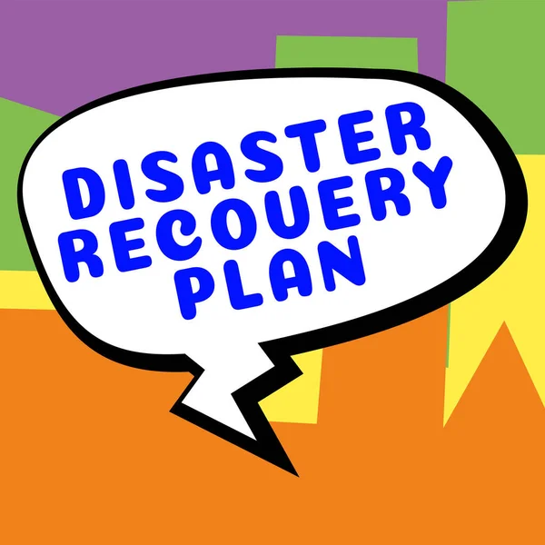 Text showing inspiration Disaster Recovery Plan, Conceptual photo having backup measures against dangerous situation