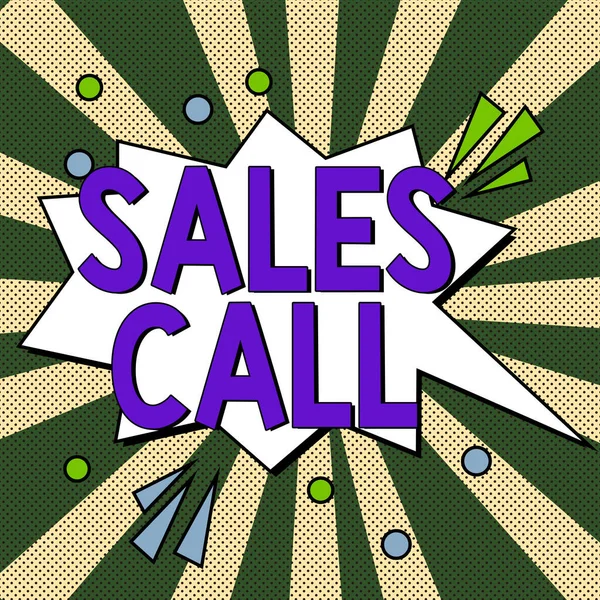 Handwriting text Sales Call, Internet Concept a phone call made by a sales representative of a company