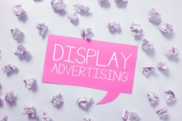 Inspiration Showing Sign Display Advertising Conceptual Photo Online Advertising Typically — 스톡 사진