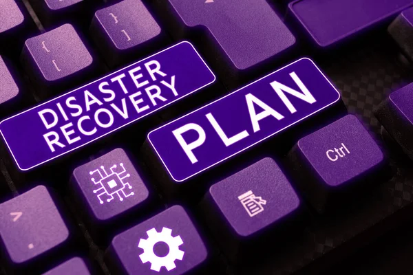 Conceptual Caption Disaster Recovery Plan Business Overview Having Backup Measures — Fotografia de Stock