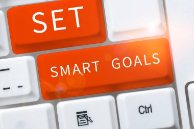 Kavramsal görünüm Akıllı Hedefler Belirle, Ulaşılabilir Hedefler Belirleme Sözcüğü İyi iş planları yap