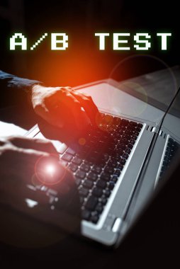El yazısı işareti A by B Test, Kavramsal fotoğraf basit kısa anket Deney Araştırma Sorgu Araştırması
