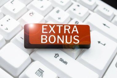 El yazısı metni Ekstra Bonus, Ekstra miktarda para için sözcük ödenir