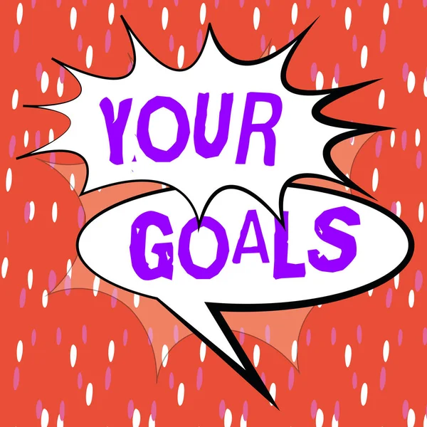 Writing Displaying Text Your Goals Concept Meaning Make Right Actions — Photo