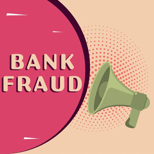 Tekst Bijschrift Presenteren Bank Fraude Zakelijk Overzicht Opzettelijke Perversie Van — Stockfoto