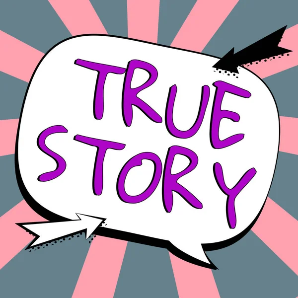 Writing Displaying Text True Story Concept Meaning Day Day Experiences —  Fotos de Stock
