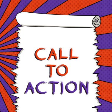 İlhamı gösteren metin Eyleme Çağrı, Kavramsal Fotoğraf Karar Verme Hareketi Başarılı bir strateji geliştirmek için