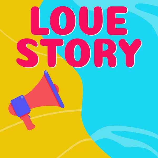 Inspiráció Mutatja Jel Love Story Üzleti Kirakat Valami Mint Egy — Stock Fotó