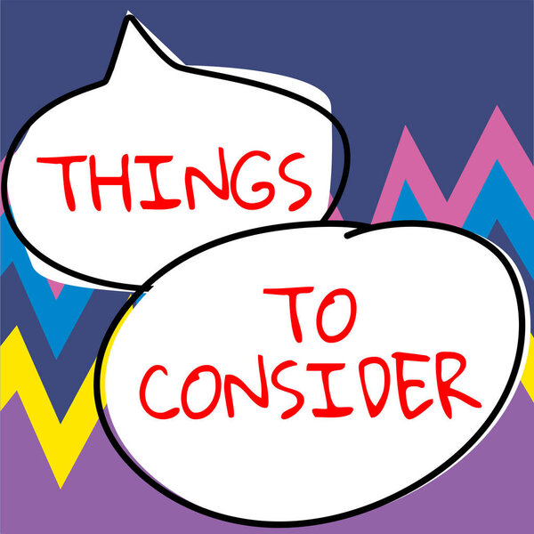 Conceptual caption Things To Consider, Business concept list to check or do it Shopping Schedule Time table