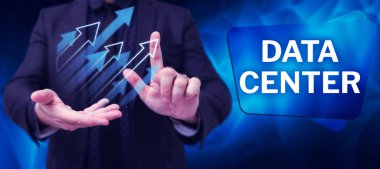 Metin Veri Merkezi yazımı, iş gösterimi sunucular gibi bilgisayar tesislerini barındıran bir depo