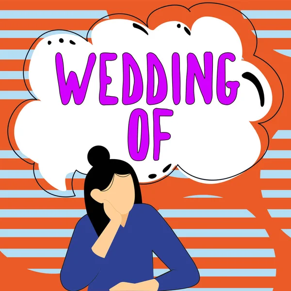 Logga Visar Wedding Affärsidé Tillkännage Att Man Och Kvinna Gifta — Stockfoto