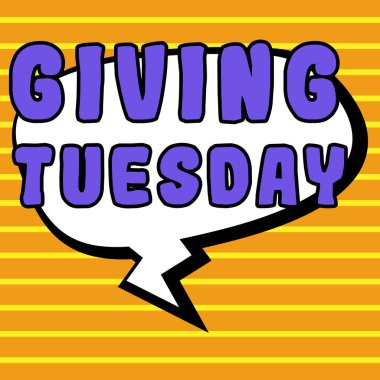 Metin yazma, Salı Verme, İş Konsepti Uluslararası Hayırseverlik Günü Hashtag aktivizmi