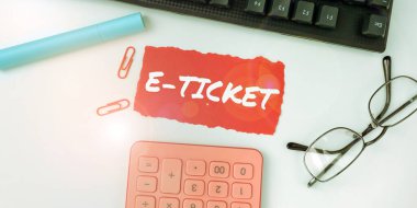 El yazısı E Bileti, İş Fikri Dijital Bileti Bir kağıt bilet kadar geçerli