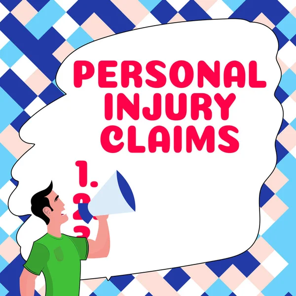 Handwriting text Personal Injury Claims, Conceptual photo being hurt or injured inside work environment