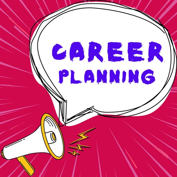Writing Displaying Text Career Planning Business Overview List Goals Actions — kuvapankkivalokuva