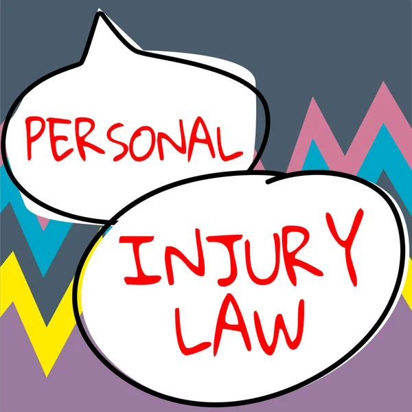 Inspiration showing sign Personal Injury Law, Conceptual photo being hurt or injured inside work environment