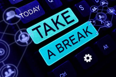 Metin başlığı sunuyor. Ara verin, iş fikri dinleniyor. Bir şeyler yapmayı bırakın.