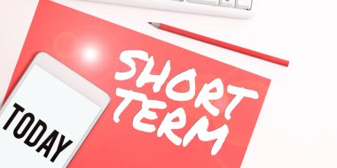 El yazısı işareti Kısa Dönem, kavramsal fotoğraf üzerinde meydana gelen veya nispeten kısa bir zaman aralığı içeren