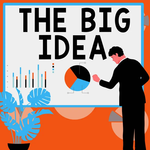 Handstilstext Big Idea Internet Concept Har Framgångsrik Idé Smart Tänkande — Stockfoto