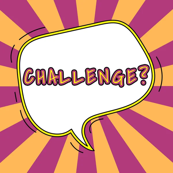 Text Caption Presenting Challenge Business Idea Invitation Engage Race Particular — Zdjęcie stockowe