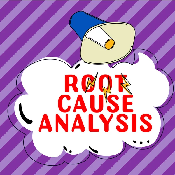 Writing Displaying Text Root Cause Analysis Business Concept Method Problem — Stock Photo, Image