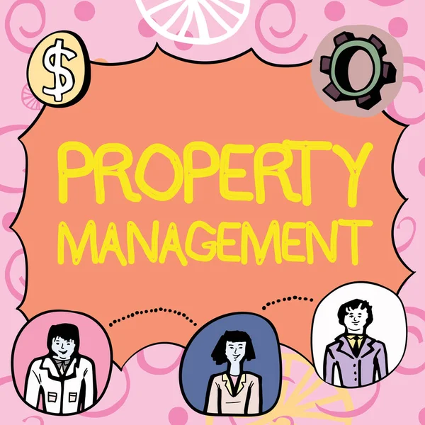 Inspiration Showing Sign Property Management Business Concept Overseeing Real Estate — Foto Stock