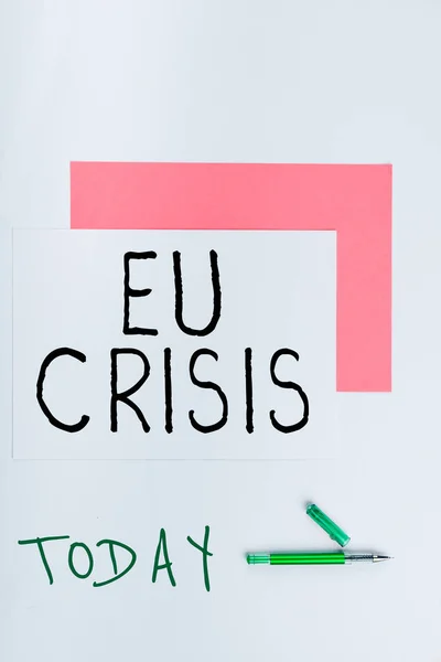 Текст Криза Економічна Криза — стокове фото