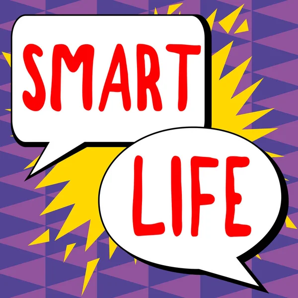 Text sign showing Smart Life, Business overview approach conceptualized from a frame of prevention and lifestyles