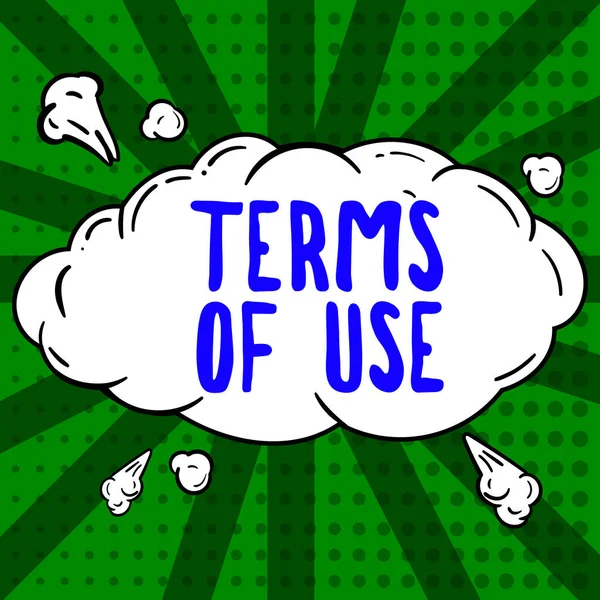 Conceptual display Terms Of Use, Business idea Established conditions for using something Policies Agreements
