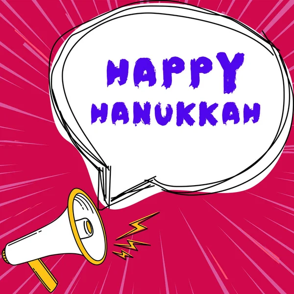 Handwriting Text Happy Hanukkah Word Written Jewish Festival Celebrated 25Th — Photo