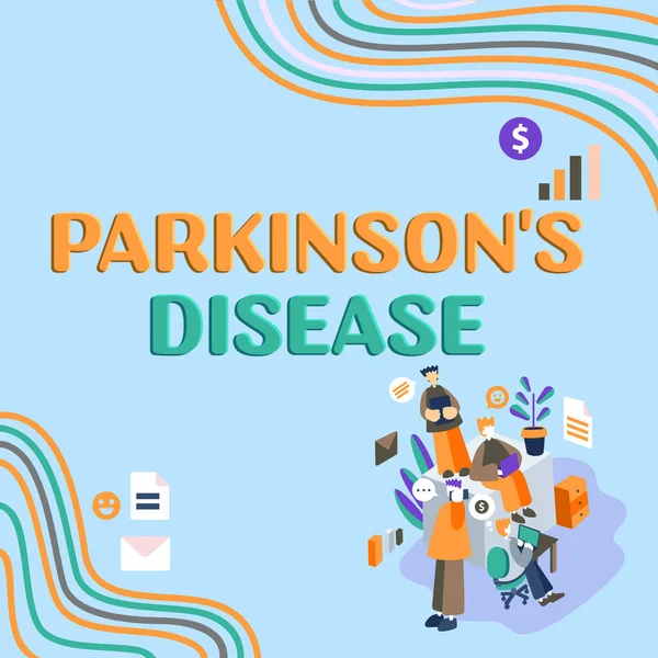 Text Showing Inspiration Parkinsons Disease Business Approach Nervous System Disorder — Fotografia de Stock
