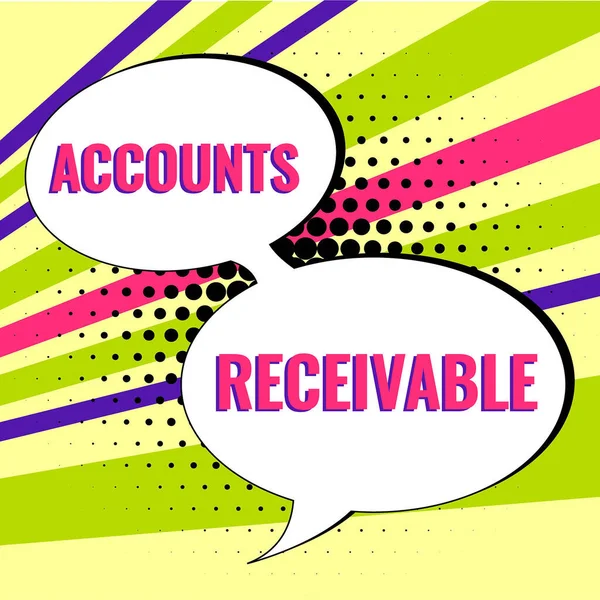 Writing Displaying Text Accounts Receivable Internet Concept Legal Claim Payment — 스톡 사진
