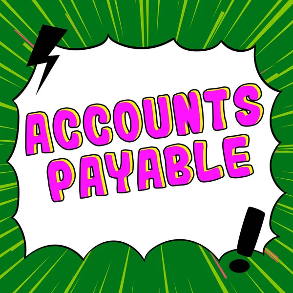 Inspiration Showing Sign Accounts Payable Concept Meaning Money Owed Business — Stock fotografie