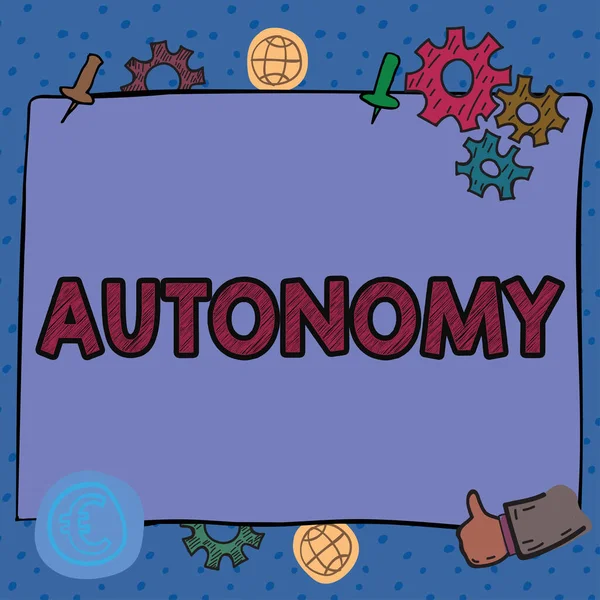 Conceptual Caption Autonomy Word Written Vehicle Can Guide Itself Human — Stok fotoğraf