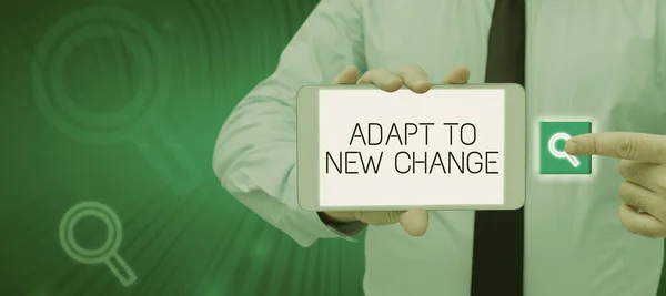 Τίτλος Κειμένου Που Παρουσιάζει Adapt New Change Business Showcase Συνήθισε — Φωτογραφία Αρχείου