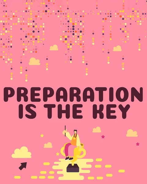 Text Caption Presenting Preparation Key Word Written Action Making Something — Fotografia de Stock