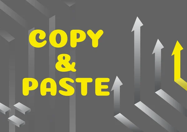 Conceptual display Copy Paste, Business idea an imitation, transcript, or reproduction of an original work