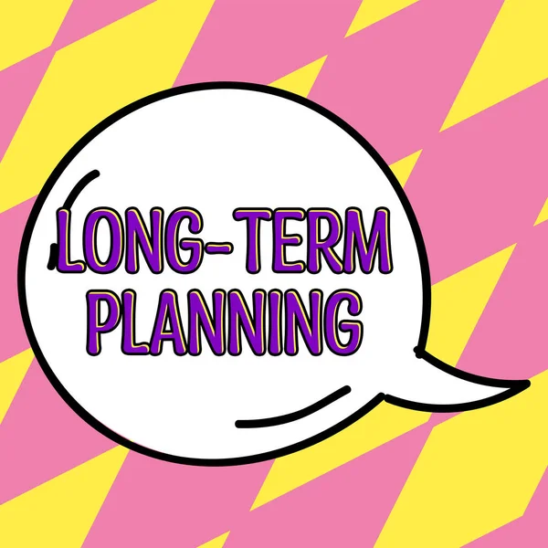 Conceptual Display Long Term Planning Business Idea Establish Expected Goals — Stock Photo, Image