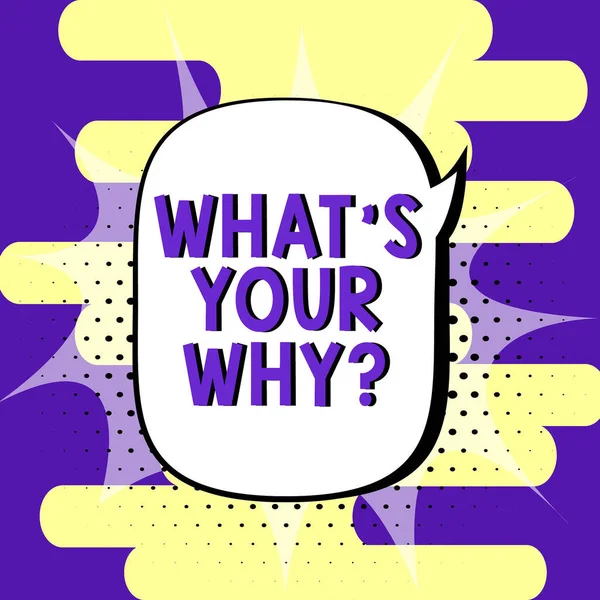 Inspiration Showing Sign What Your Why Question Business Idea Annoyed — Foto Stock