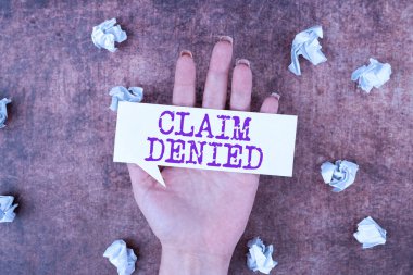 Talep Reddedildi, İşletme fikri için geri ödeme talebi içeren metin başlığı reddedildi