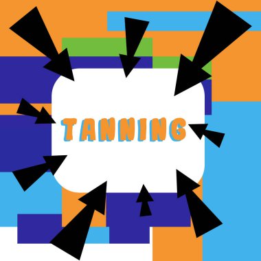 El yazısı bronzlaşma, güneşe maruz kaldıktan sonra deri dokularının doğal olarak kararması üzerine yazılmış kelimeler.