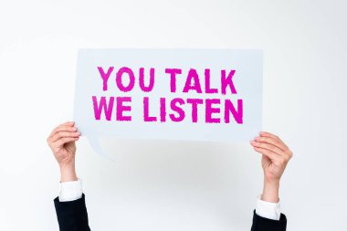 İlham veren metni dinliyoruz, konuşuyoruz, iş yaklaşımı iki yönlü iletişim motivasyonu