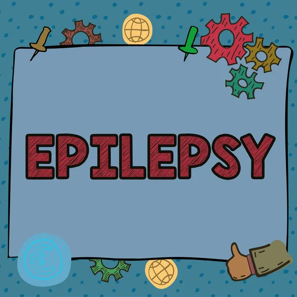 Konceptvisning Epilepsi Konceptfoto Fjärde Vanligaste Neurologiska Störningen Oförutsägbara Anfall — Stockfoto
