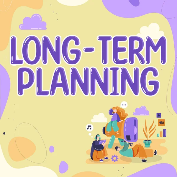 Conceptual Display Long Term Planning Word Establish Expected Goals Years — Stock Photo, Image