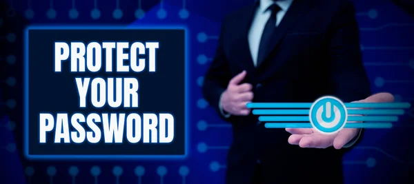 Handwriting text Protect Your Password, Business concept protects information accessible via computers