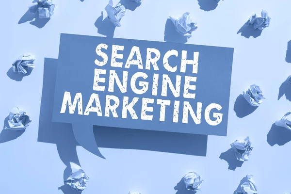 Text Showing Inspiration Search Engine Marketing Concept Meaning Online Digital — Stock Photo, Image